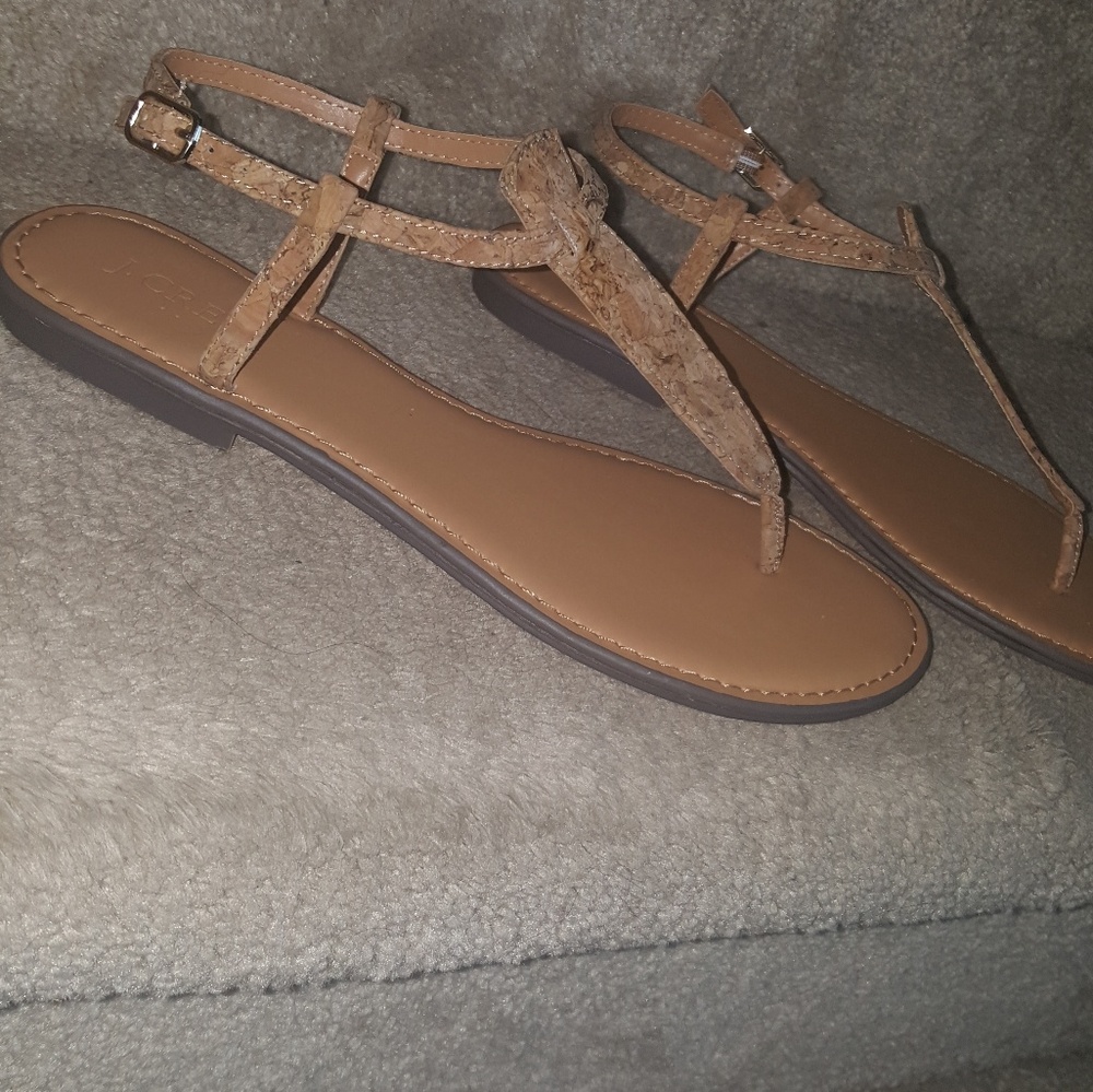 J. CREW cork sandals